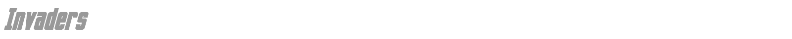 Invaders font preview